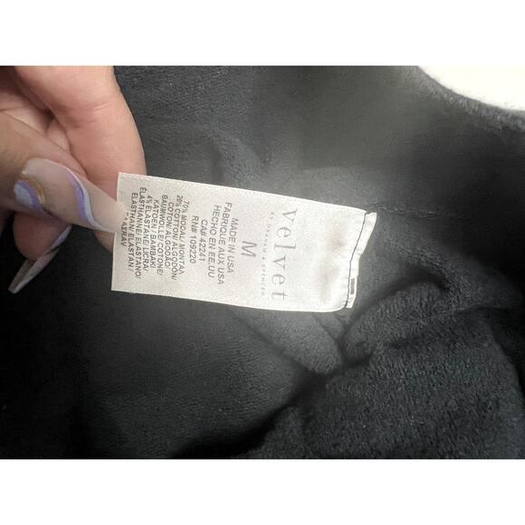 Vlvt Striped Jogger Sweatpants in Black with Red/Blue Stripes Size Medium - Picture 9 of 9